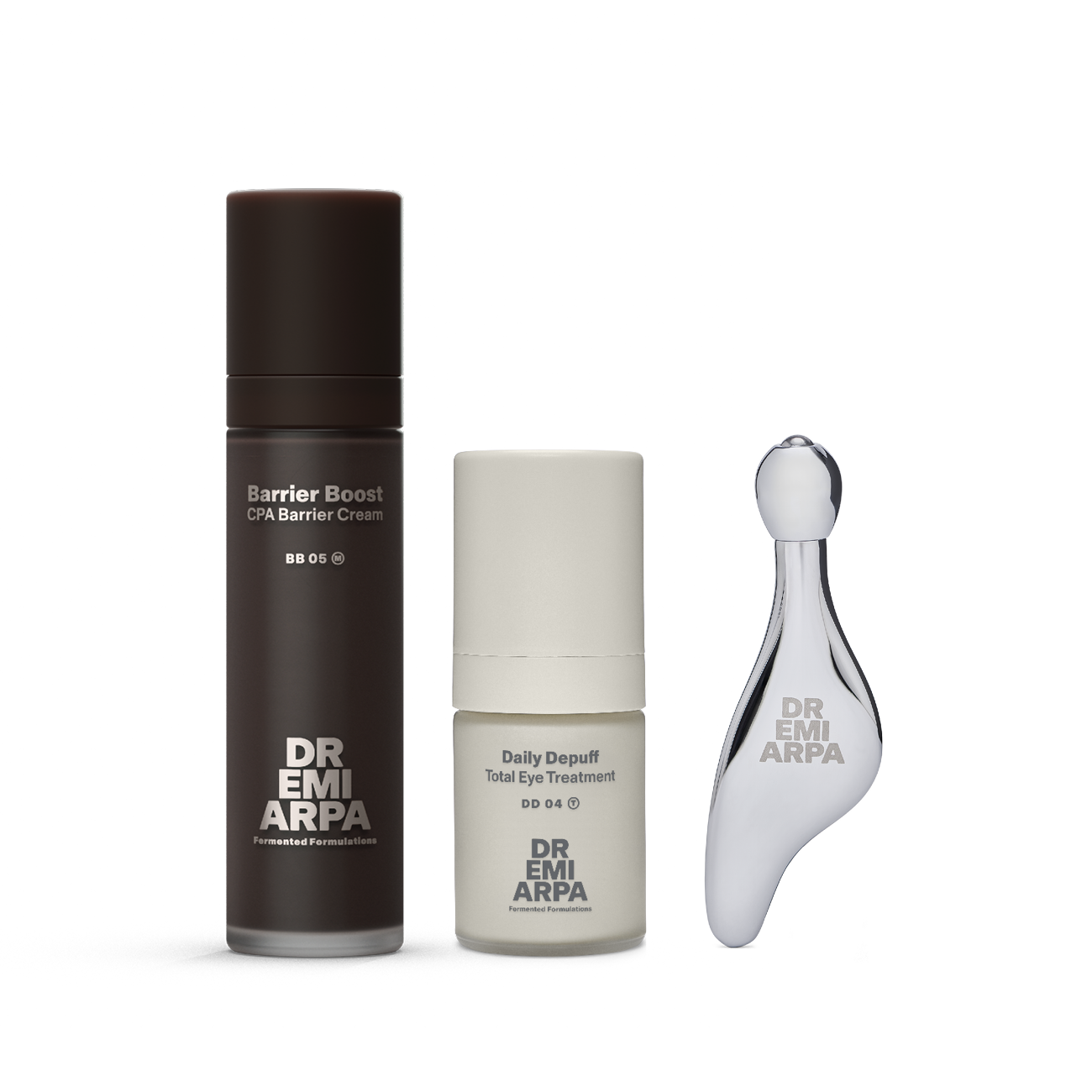 DR. EMI ARPA SKIN Depuff Gua Sha Set Augencreme Barrier Boost Cream Moisturizer