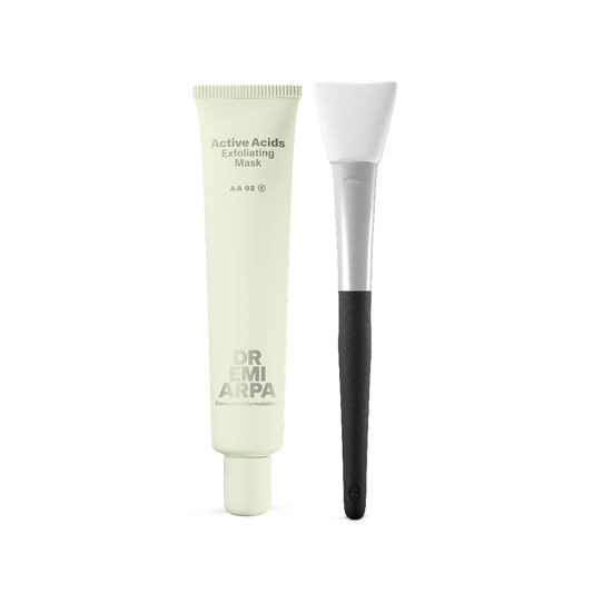 DR. EMI ARPA SKIN Active Acids Exfoliating Mask Chemisches Peeling Set Pinsel