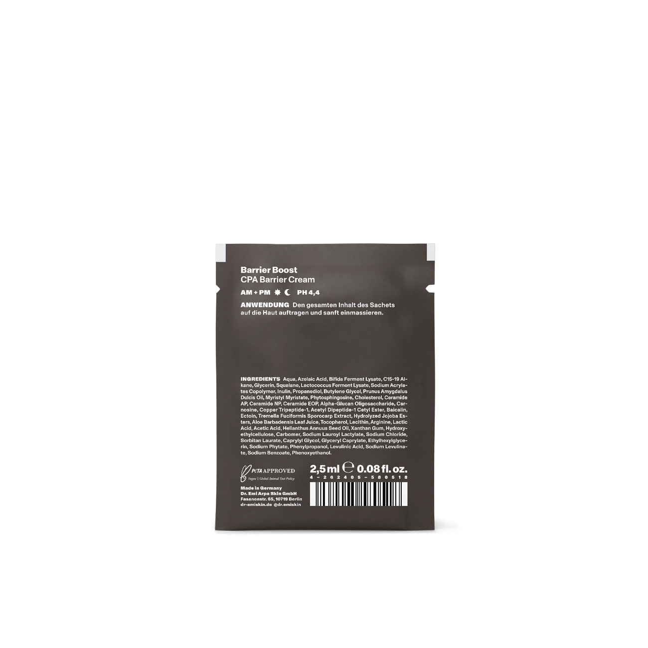 DR. EMI ARPA SKIN Barrier Boost Cream Moisturizer Sachet Probe