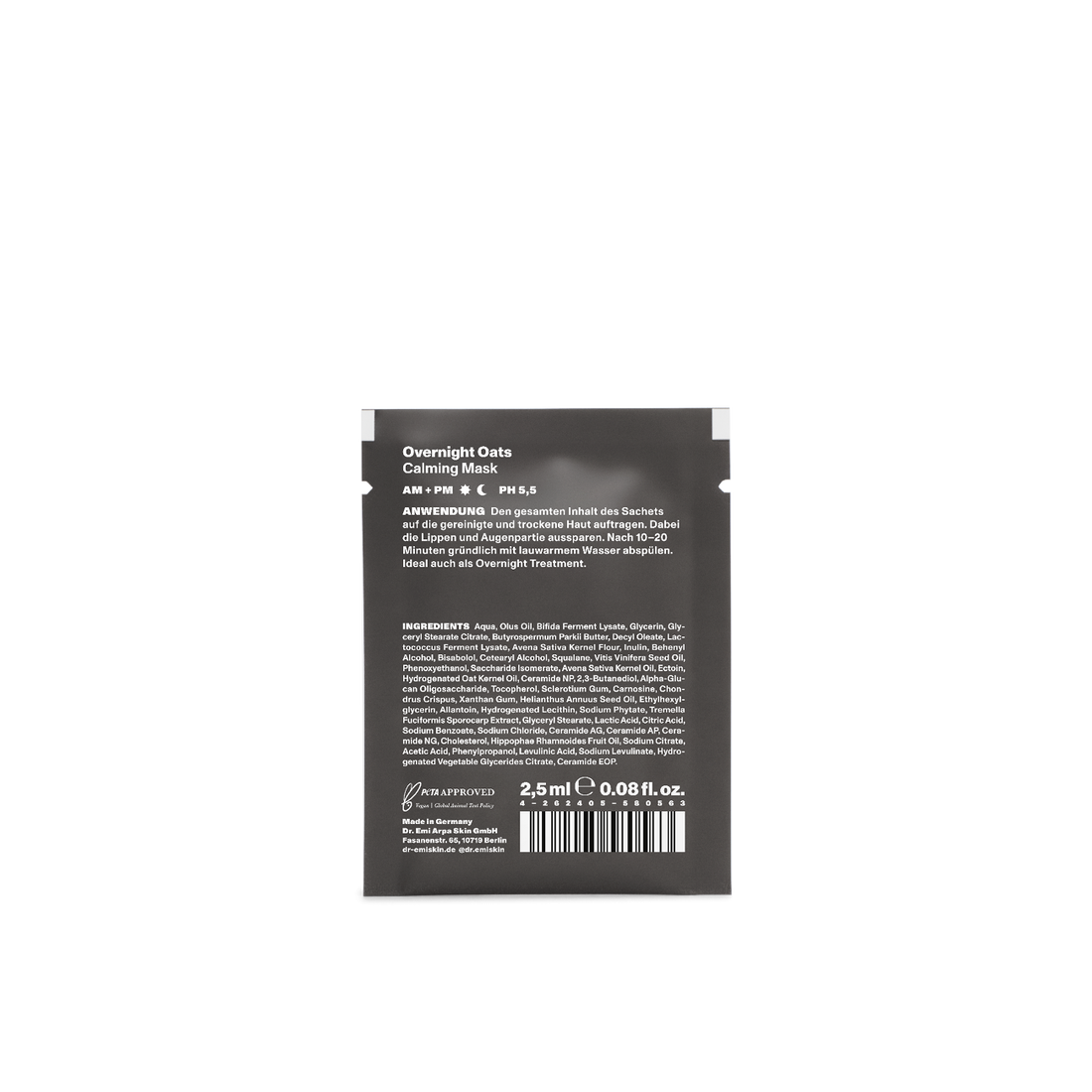 DR. EMI ARPA SKIN Overnight Oats Calming Mask Sachet Sample